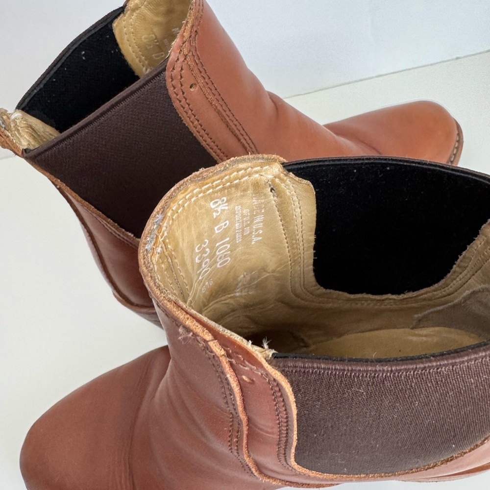 Red Wing Shoes Brown Leather Chelsea Ankle Boots - Picture 5 of 6